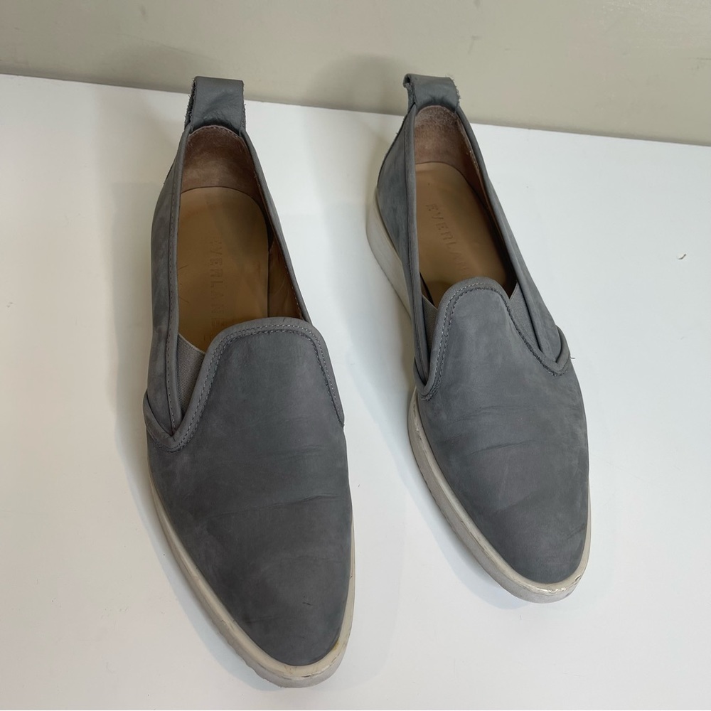 Everlane Street Shoe Grey Suede Nubuck Leather Loafer